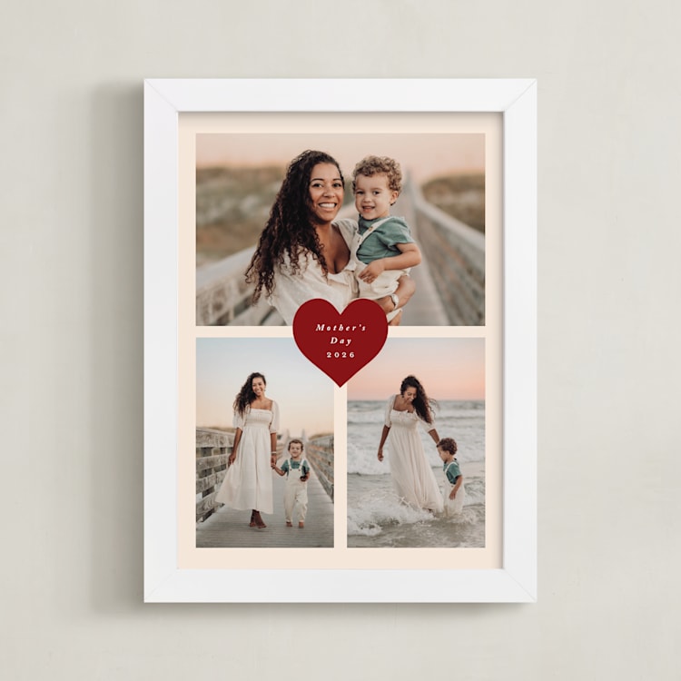 "Framed Photo: Heart Tag" - Framed Photo in Cookie Dough by Stacy Maalouf - Framed