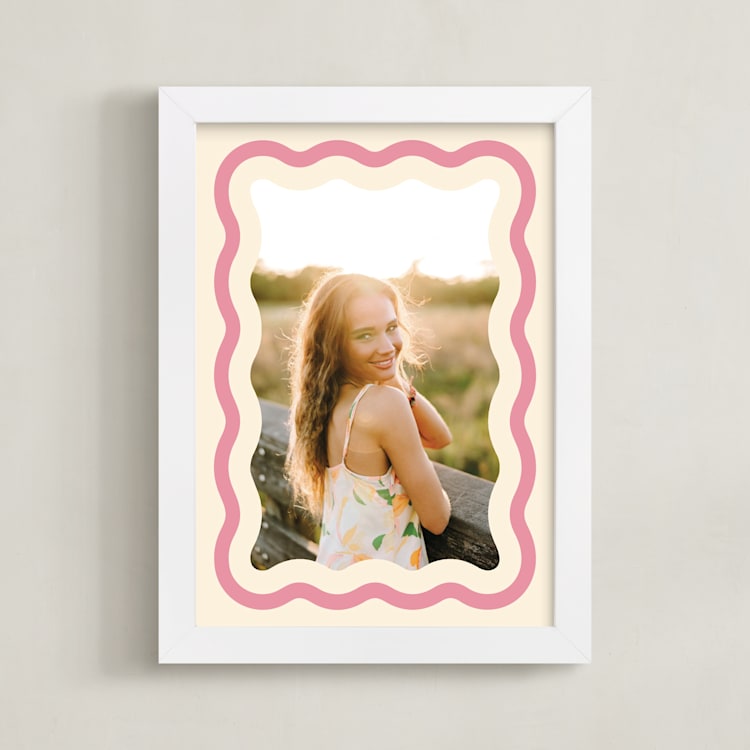 "Wavy: Framed Photo" - Framed Photo in Seashell by Robert and Stella - Framed