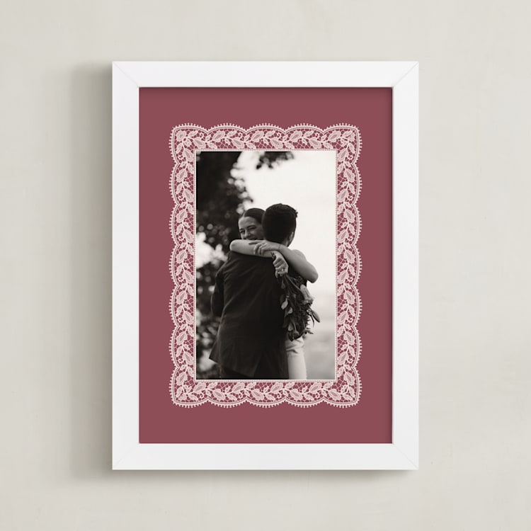 "Chantilly: Portrait" - Framed Photo in Dusty Rose by Erica Krystek - Framed