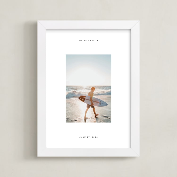 "Panorama: Portrait" - Framed Photo in Salt by Olivia Raufman - Framed