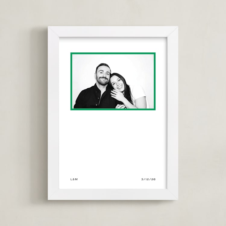 "Pop Frame" - Framed Photo in Green by Annie Shapiro - Framed