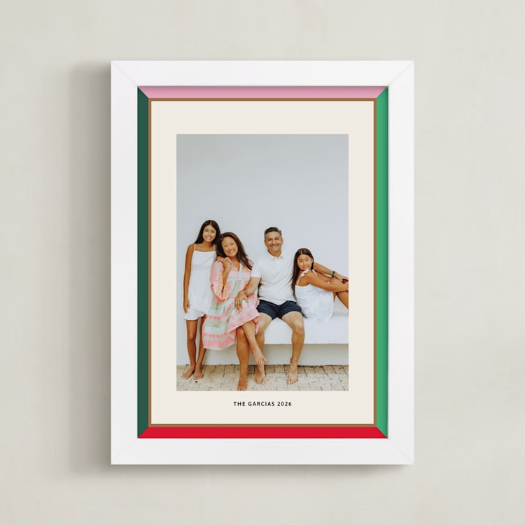 "Bold Frame: Framed Photo" - Framed Photo in Brights by Inkblot Design - Framed