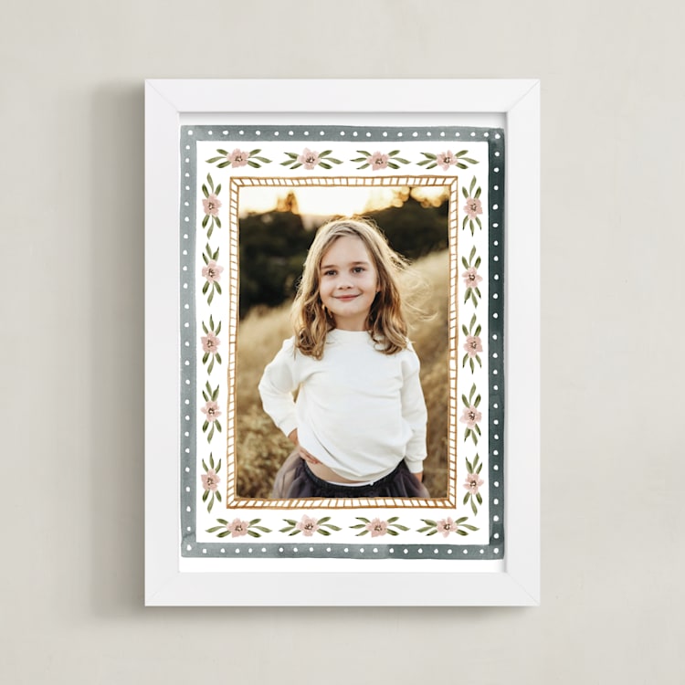 "Embellished Frame: Framed Photo" - Framed Photo in Sea by leslie hamer - Framed