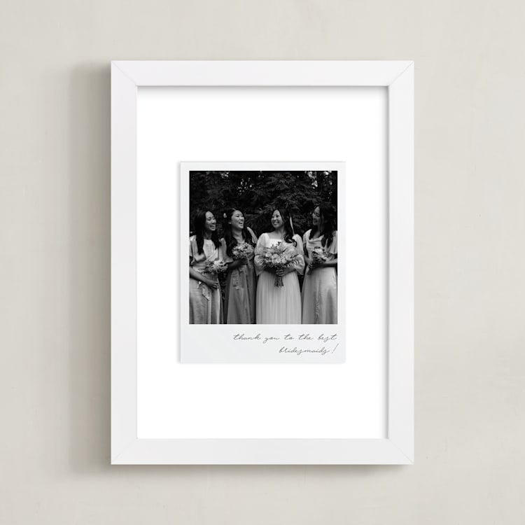 "Framed Photo: Classic Snap (BRIDES)" - Framed Photo in Noir by Minted - Framed