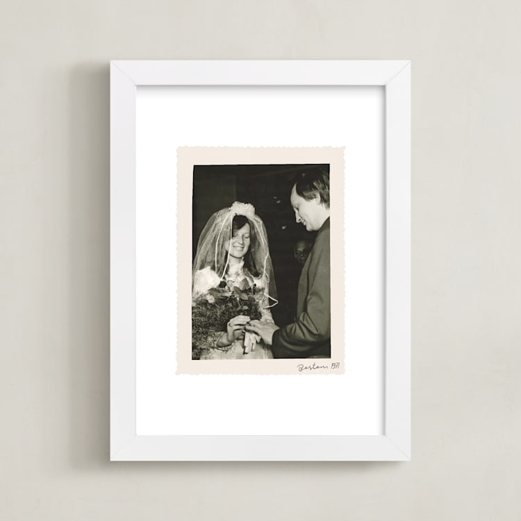 "Framed in Time: Portrait" - Framed Photo in Silk by Alisa Galitsyna - Framed