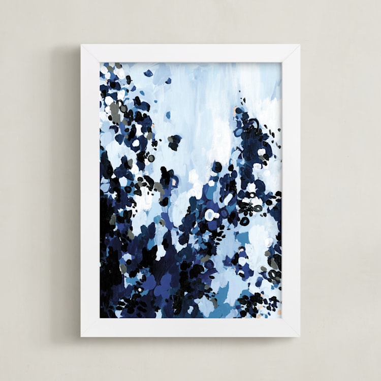 "Mister" - Art Print in Navy by Katie Craig - Framed