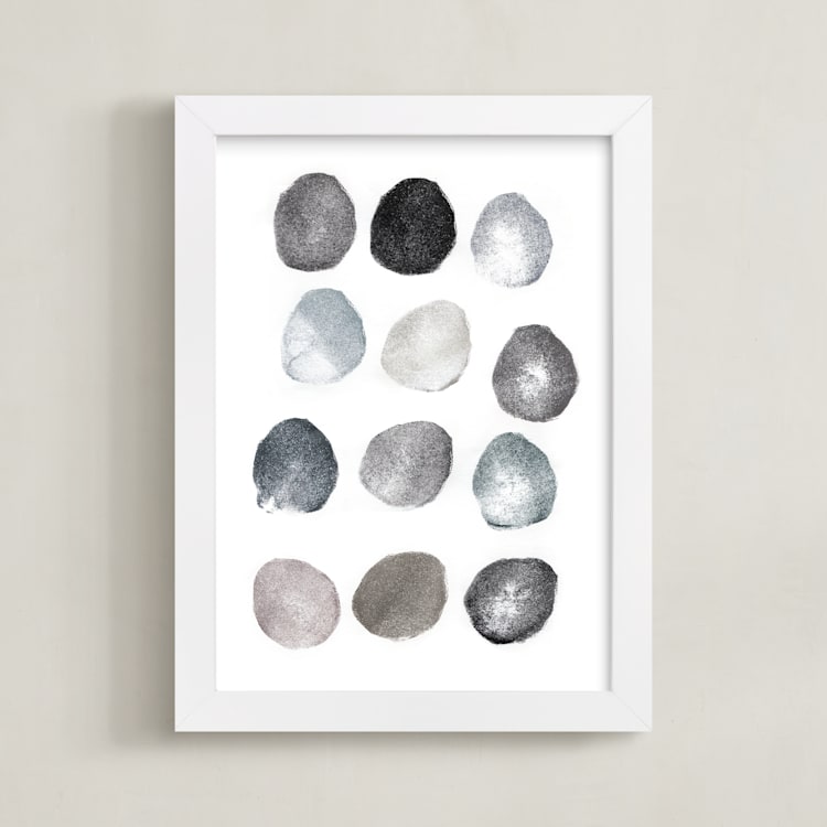"Rinse and Repeat" - Art Print in Slate by Susie Allen - Framed