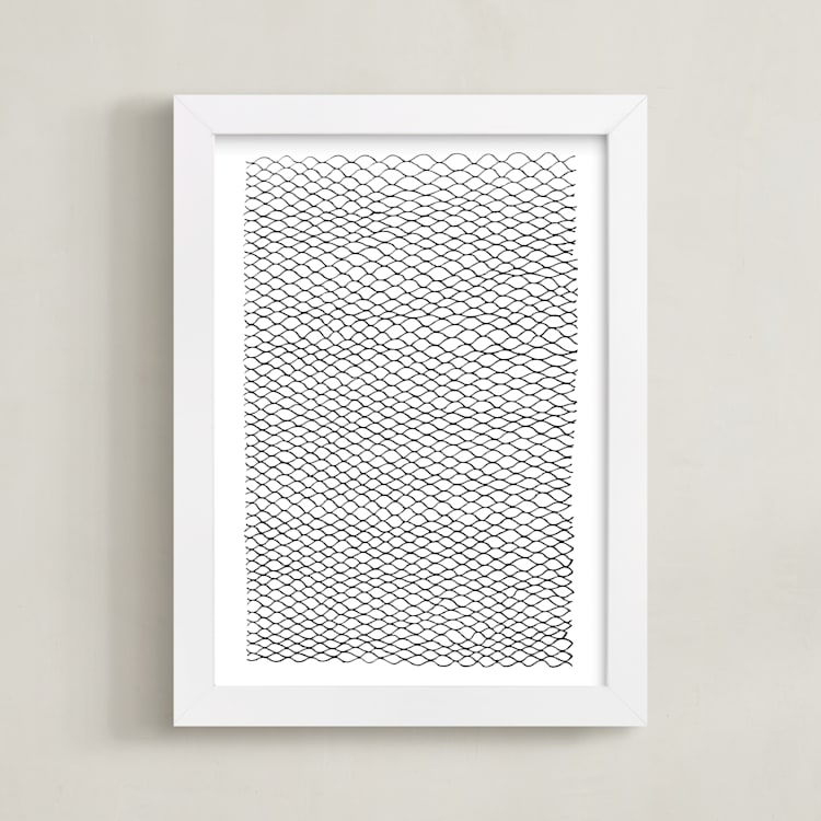 "Sea Change" - Art Print in Noir by Jaime Derringer - Framed