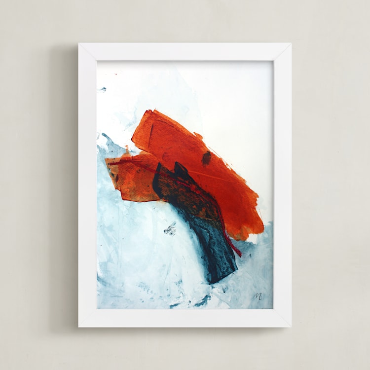 "Jazz On The Radio" - Art Print in Dark by Melissa McGill - Framed