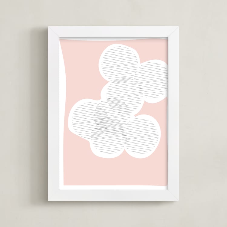 "Circle of Friends" - Art Print in Cotton Candy by Kisco Print Shop - Framed
