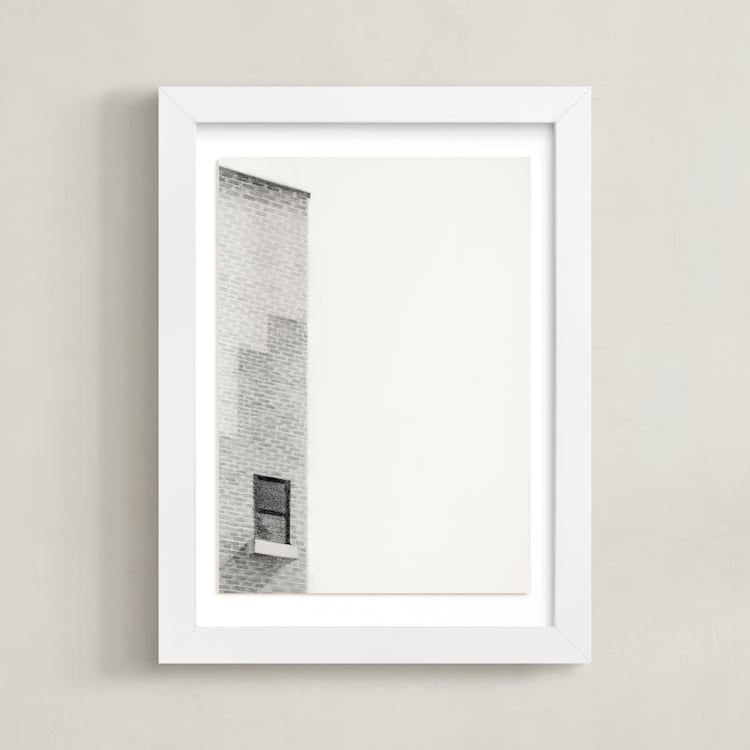 "Chelsea 01" - Art Print in Graphite Silver by jinseikou - Framed