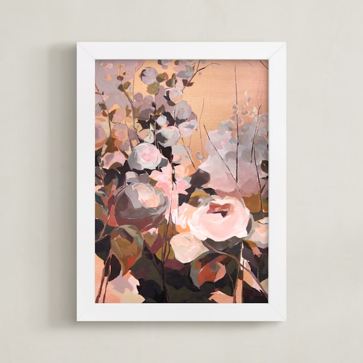 "Splendor" - Art Print in Rose Gold by Jess Franks - Framed