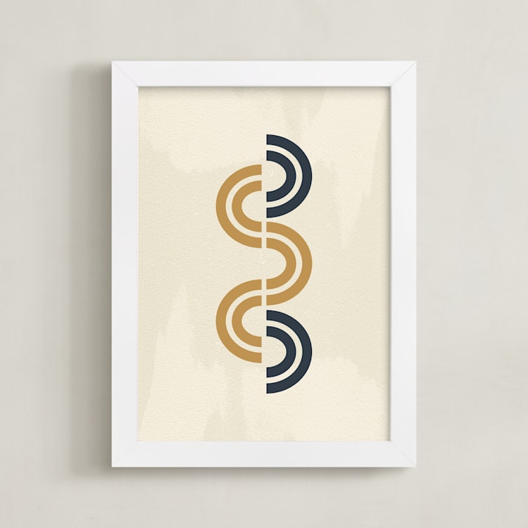"Path" - Art Print in Terracotta by Tennie and Co. - Framed