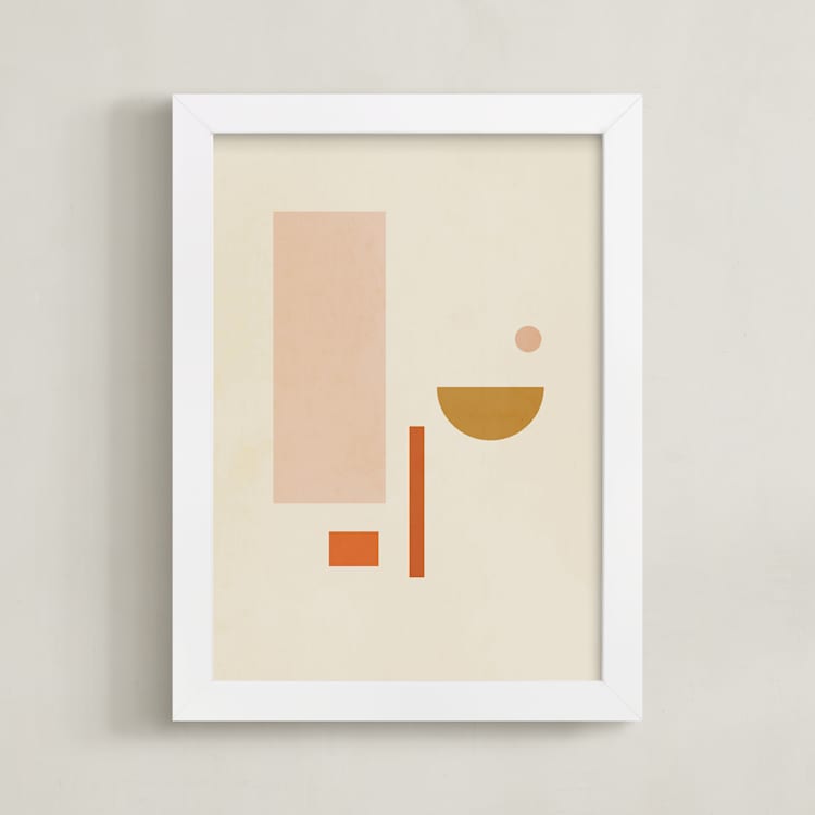 "Les Italiennes III" - Art Print in Earth by Alex Roda - Framed