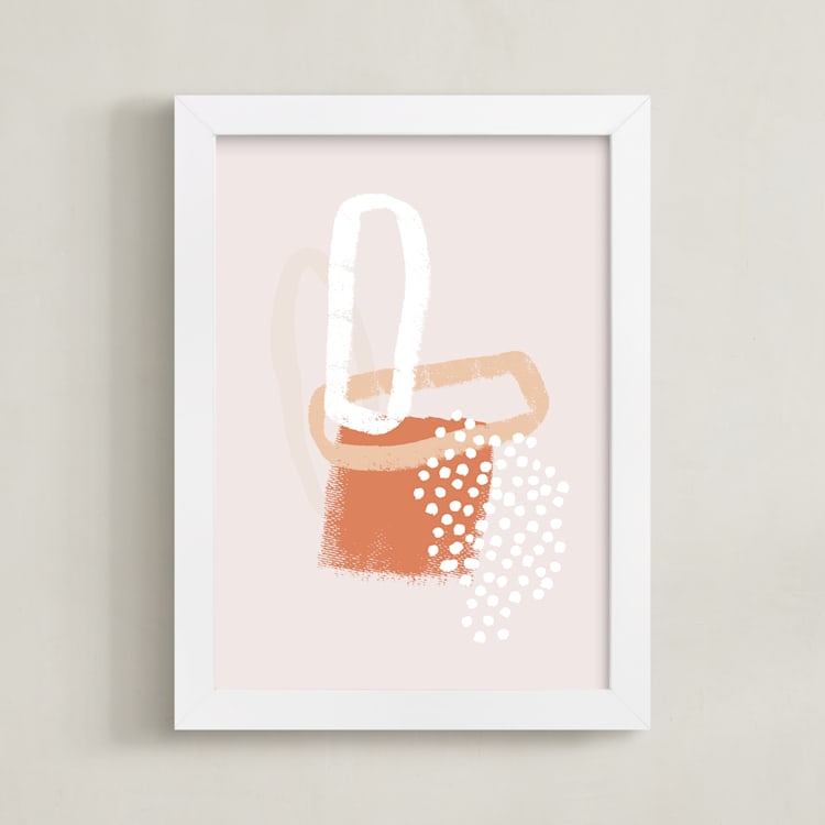 "Amber Gander II" - Art Print in Amber by Alicia Youngken - Framed