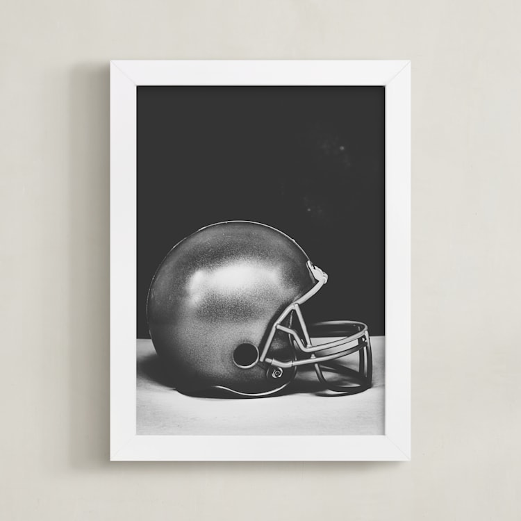 "armour" - Art Print in steel grey by Alicia Abla - Framed