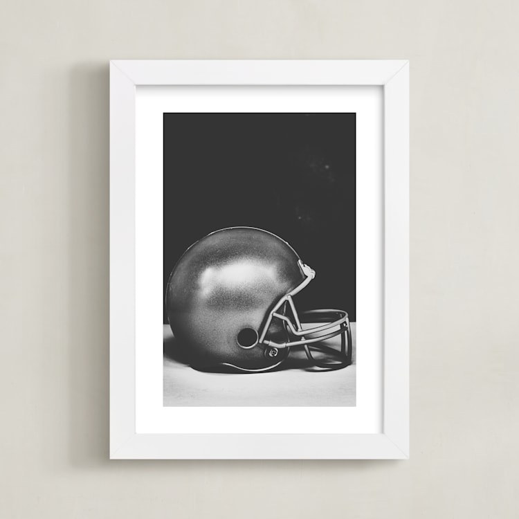 "armour" - Art Print in steel grey by Alicia Abla - Framed