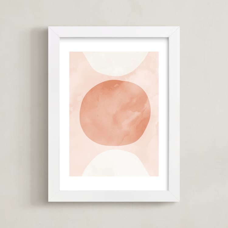 "Spring Sun" - Art Print in Blush by Iveta Angelova - Framed
