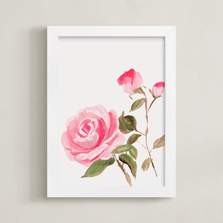 "Enchanted Garden 1" - Art Print in Floral by Arohika Verma - Framed