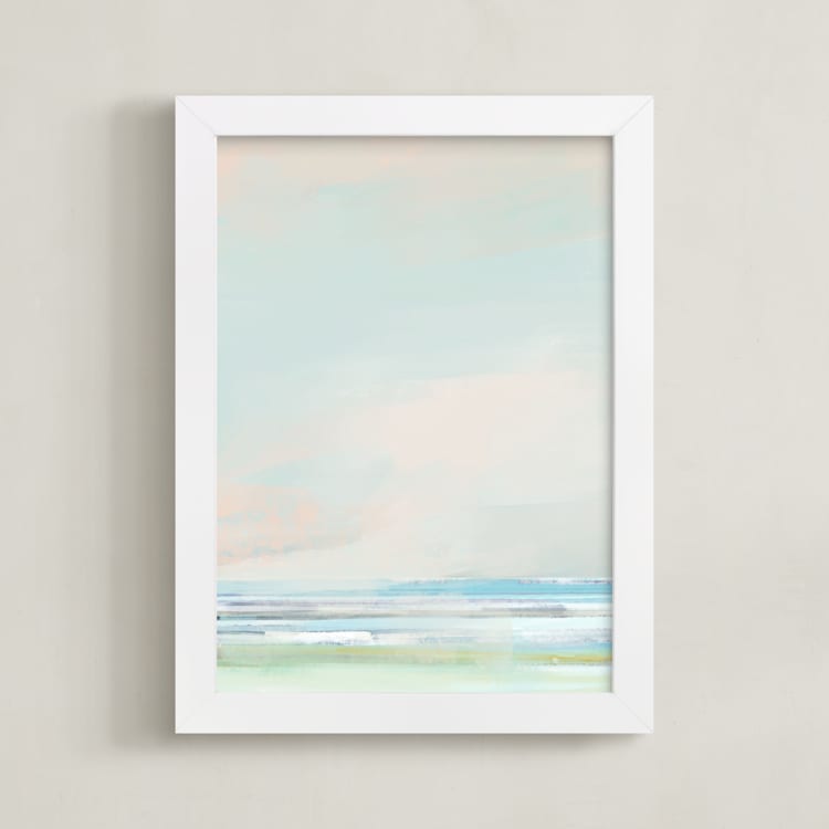 "Elemental 1" - Art Print in Sage by Eric Ransom - Framed