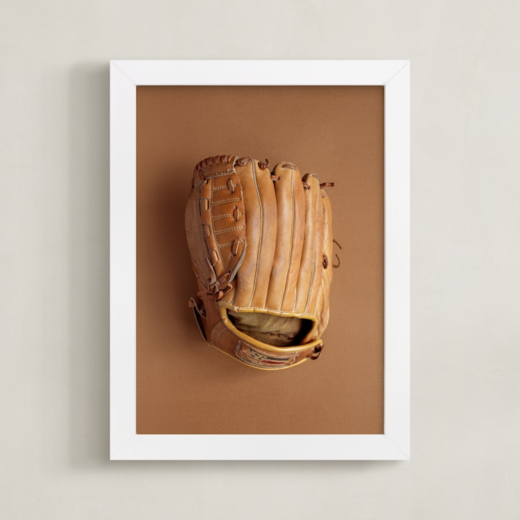 "Ready to Win 2" - Art Print in Brown by Paola Benenati - Framed