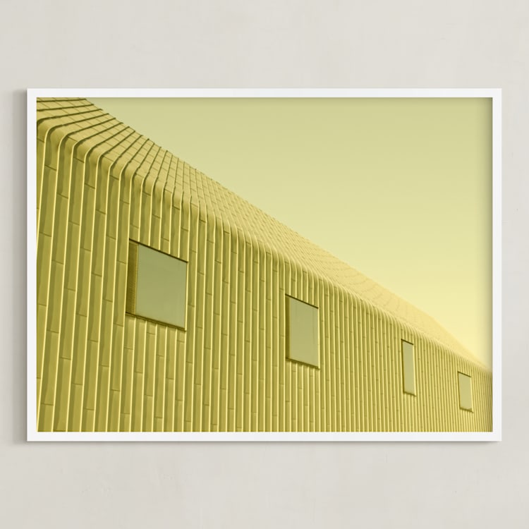 "Telescopic" - Art Print in sunshine by Deborah Chou - Framed