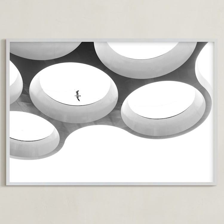 "In Flight" - Art Print in Black & white by Angie McMonigal - Framed