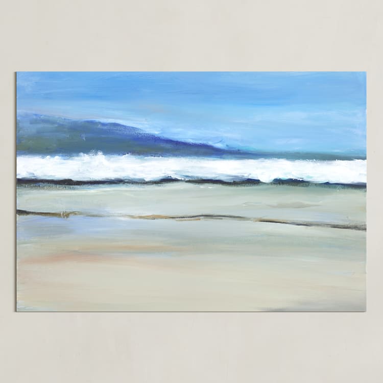 "Neutral Coast" - Art Print in breeze by Jenny Partrite - Unframed