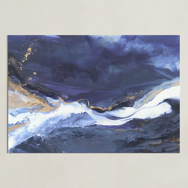 "Odyssey" - Art Print in Indigo by Julia Contacessi - Unframed