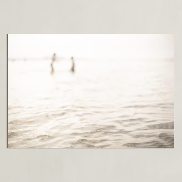 "Neutral wave" - Art Print in Neutral ivory by Lying on the grass - Unframed
