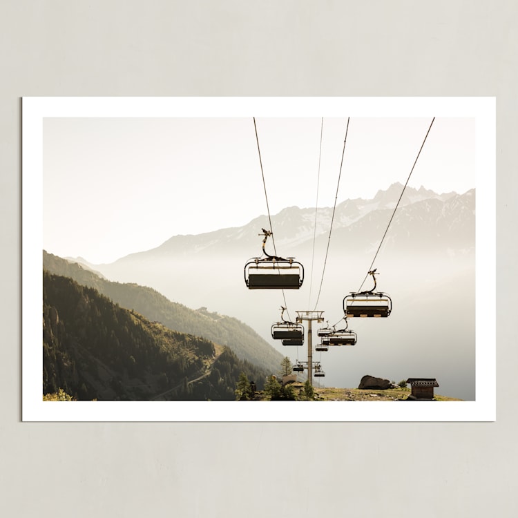 "Lift" - Art Print in Olive by Heather Deffense - Unframed