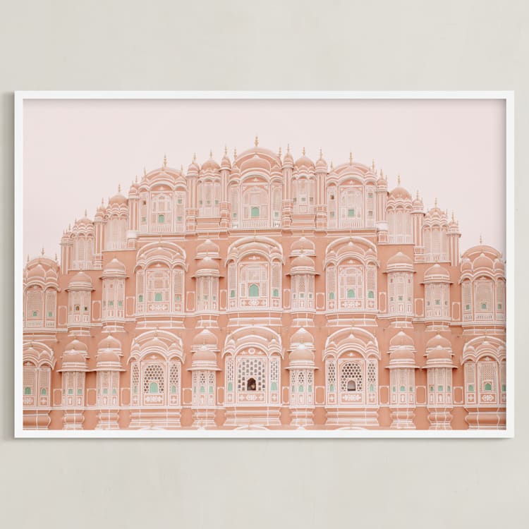 "Palatial" - Art Print in Rose by Creo Study - Framed