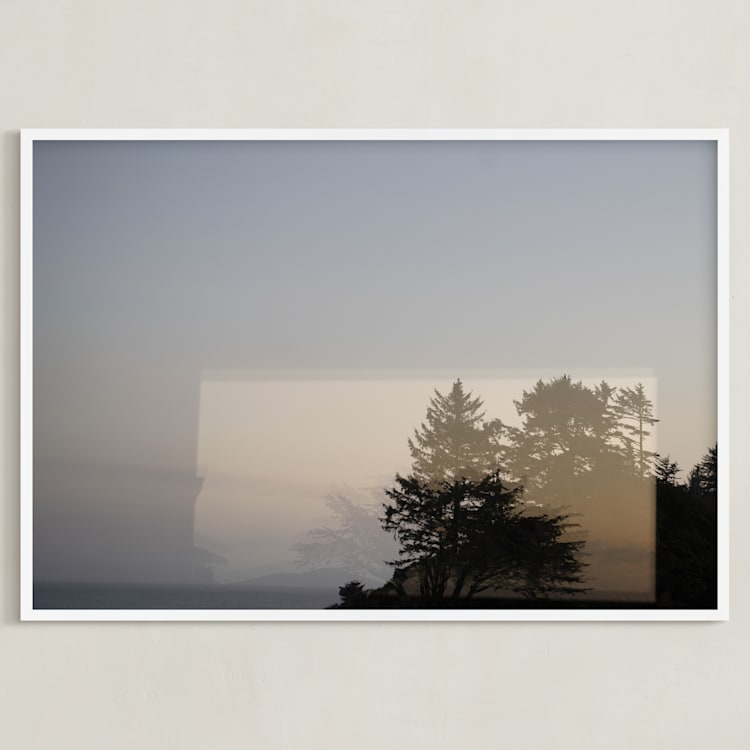 "Indefinite Horizon 1" - Art Print in Sunset by Owl and Toad - Framed