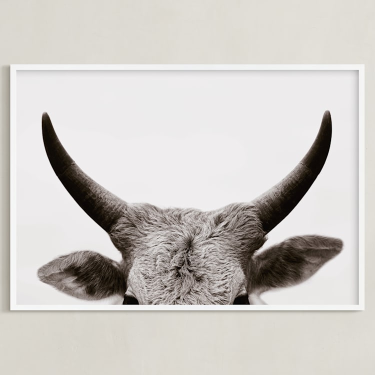 "Jane Gallagher No. 2" - Art Print in Off White by Amy Carroll - Framed
