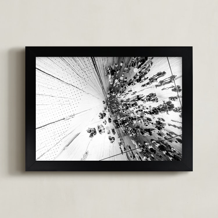 "Mirror" - Art Print in Black and White by LindseyErin - Framed