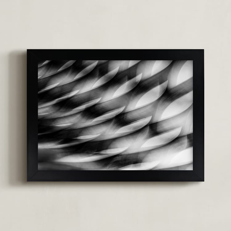 "In motion" - Art Print in Black & white by Angie McMonigal - Framed