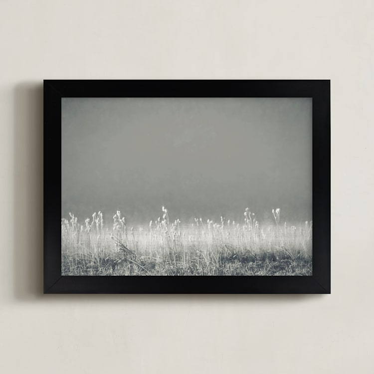 "Morning Impressions" - Art Print in Misty Grey by Gabrial Reising - Framed