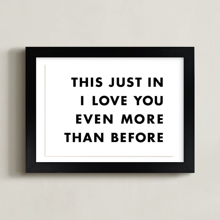 "News Flash" - Art Print in Newsprint by hi-lighter inc. - Framed