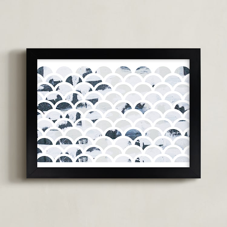 "93 sunsets" - Art Print in twilight by Kate Capone - Framed