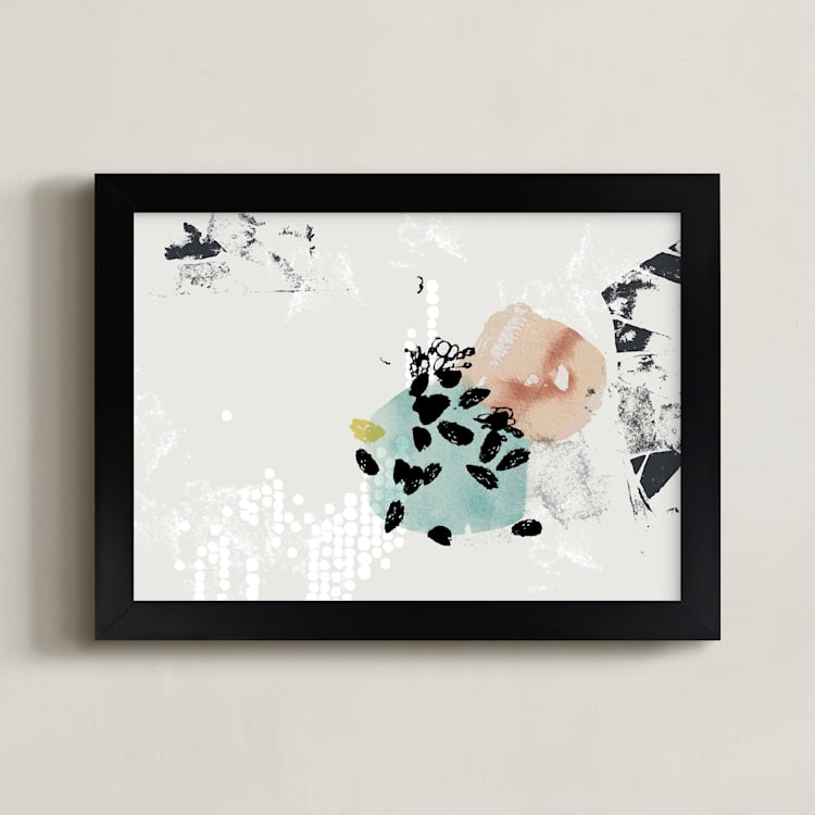 "verse" - Art Print in Linen by Kelly Ventura - Framed