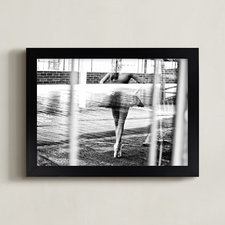 "Musing of Synchronicity" - Art Print in Black & White by Zanne Bedore - Framed