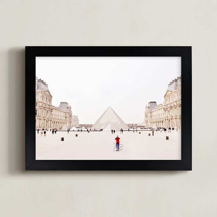 "Men in Red" - Art Print in Radiant Red by Kate Baird - Framed