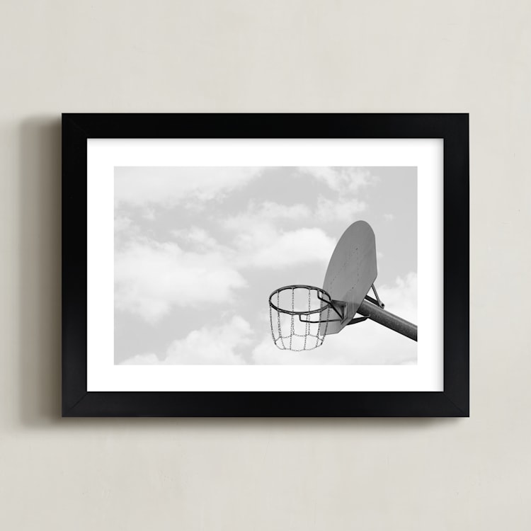 "Sky Hoop" - Art Print in Moon by Paola Benenati - Framed