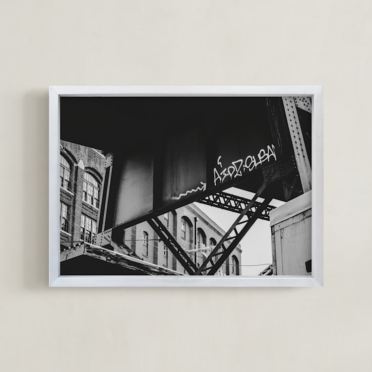 "Shockoe Crossing" - Art Print in Iron by Curtis Newkirk - Framed