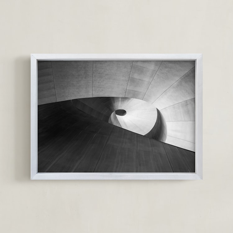 "study the pi" - Art Print in ivory black by Van Tsao - Framed