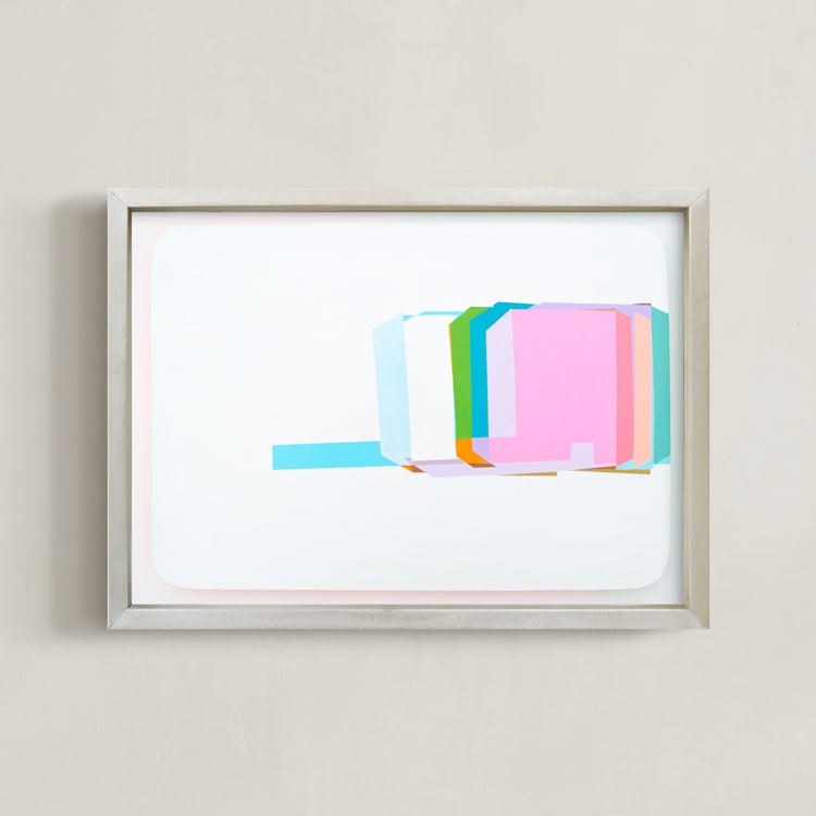 "Screens18" - Art Print in Spring by Nezha Chan - Framed