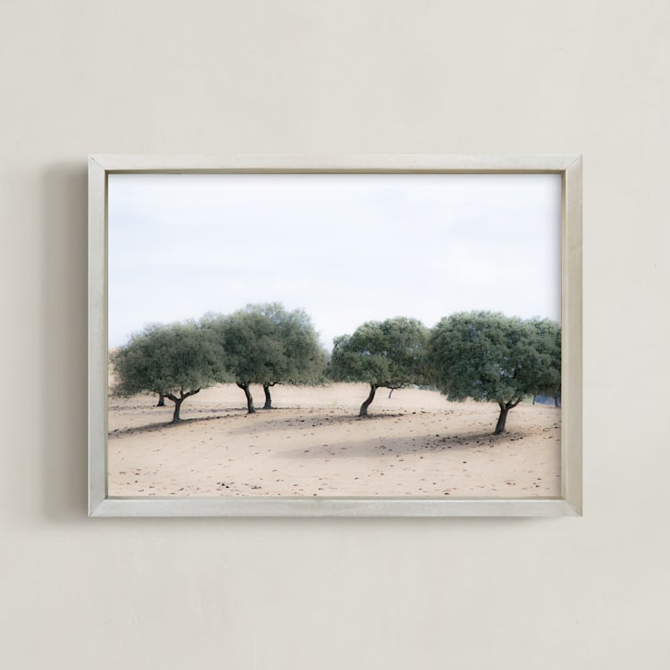"Casting Shade" - Art Print in Sage by Courtney Crane - Framed