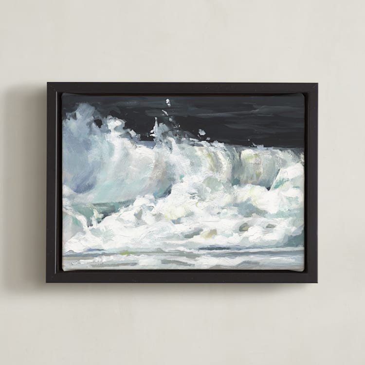 "No Going Back Now 2" - Art Print in Pearl by Khara Ledonne - Framed Canvas