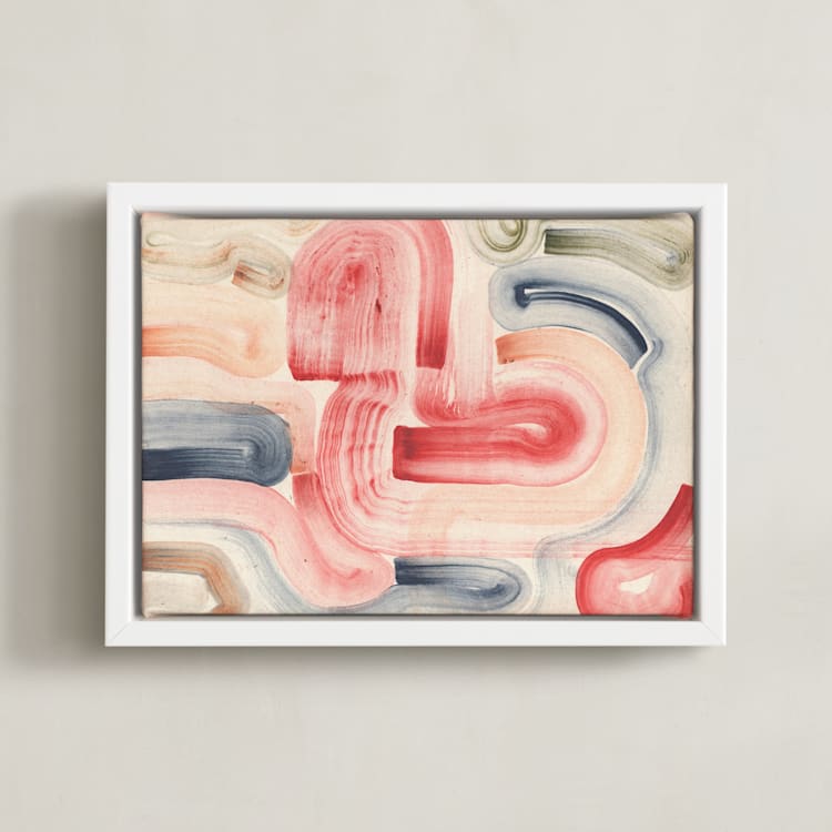 "Passages" - Art Print in Tender by Sumak Studio - Framed Canvas