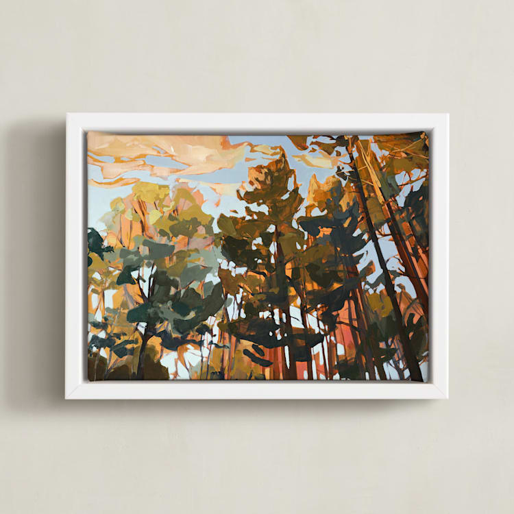 "Hands High" - Art Print in Twilight by Jess Franks - Framed Canvas